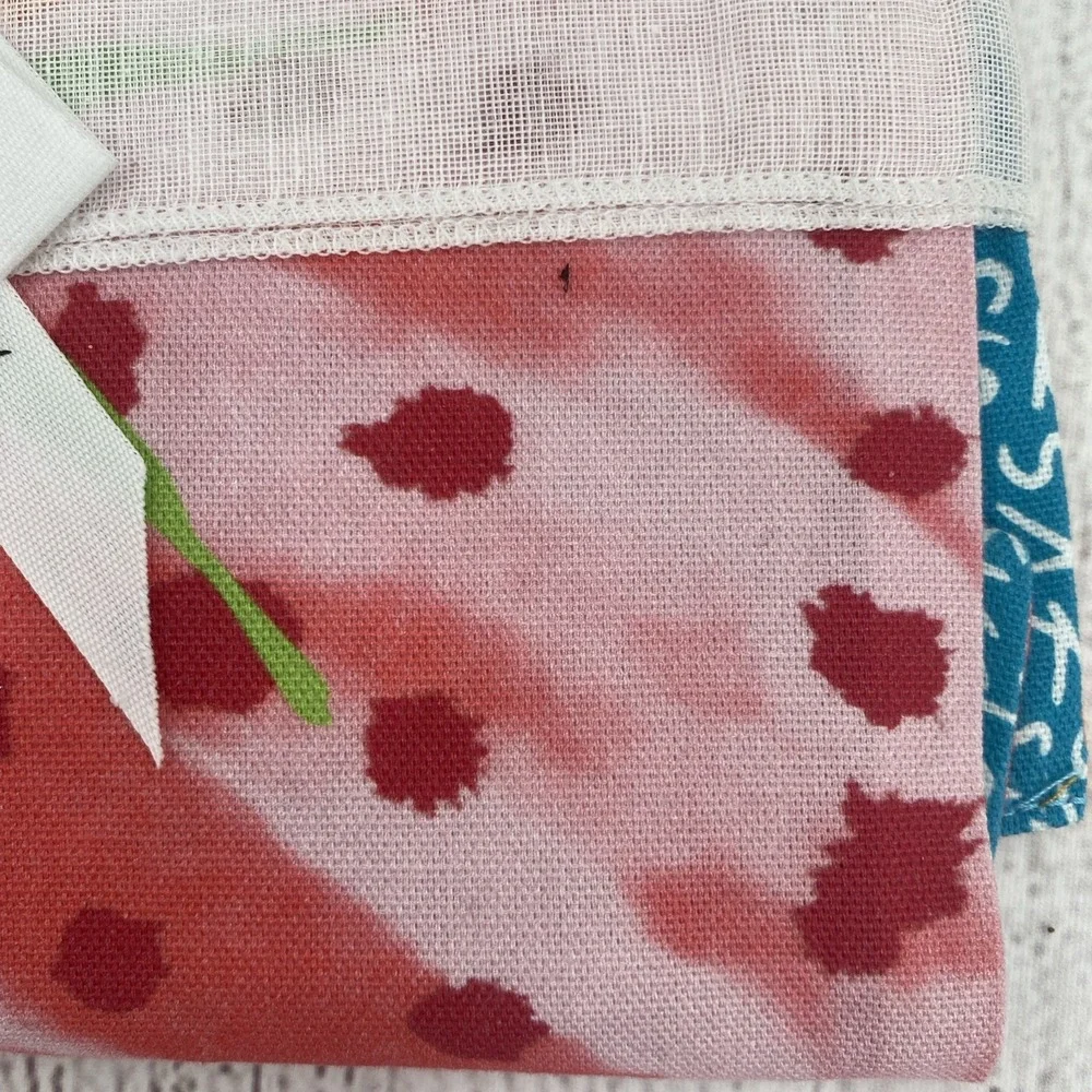 Ken Scott Placemat 14x20 Fragoloni Strawberry Italy 100% Cotton Colorful Summer